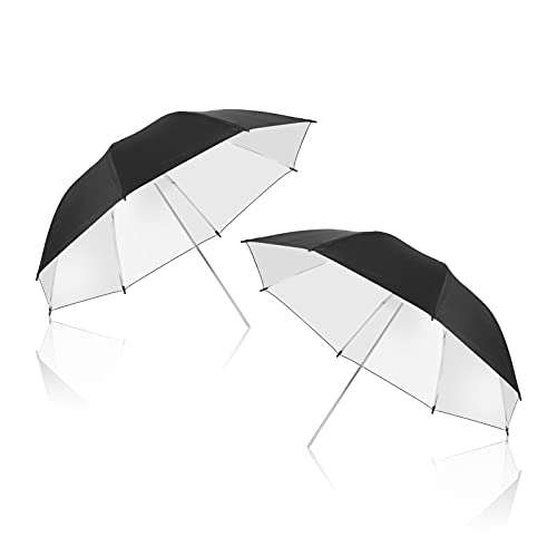 EMART 2 Pack 33inch Professional Photography Photo Video Studio Lighting Flash Translucent White Soft Umbrella 1