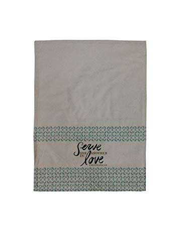 RATAN CART Cleaning Cloth Multipurpose Cotton Kitchen Towel (Set of 3, Green, Off White) 2