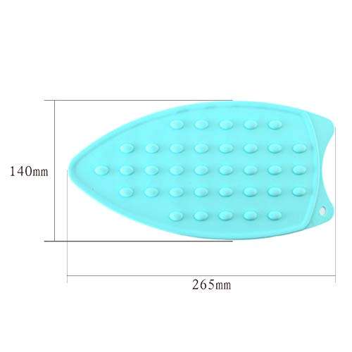 2Pack Silicone Iron Rest Pad, Thicker Series Hot Resistant Mat for Ironing Board, Easy to Use with Wall Hole and Multicolor for Home (Pink+Mint Green) 6