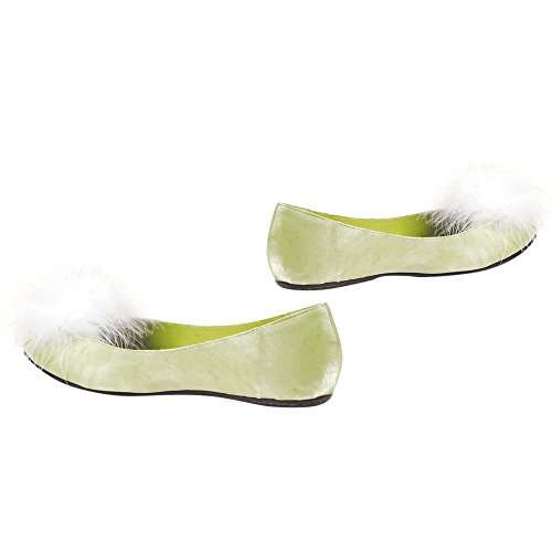 Ellie Shoes Womens Flat Satin Pump (Green;8) 1