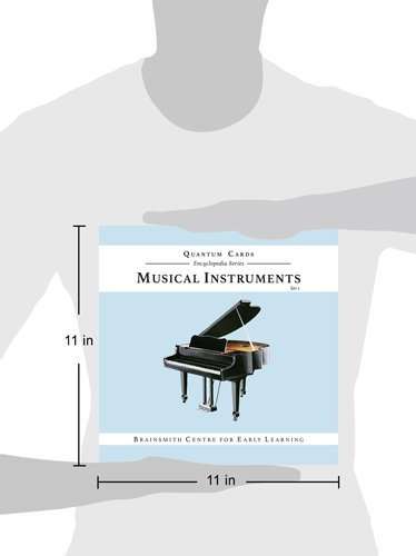 Brainsmith Quantum Cards – Musical Instruments Set 1 – Encyclopaedic Flashcards – Early Learning – Sensory Development - Birthday Gift (for Children from 8 Months and Above – Brain Development) 6