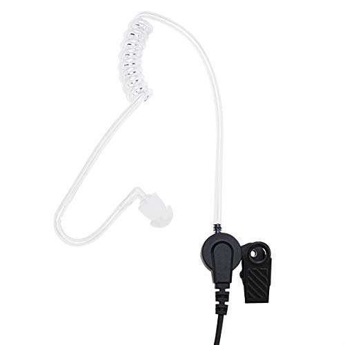 KS K-STORM RDM2020 Surveillance Acoustic Tube Earpiece Headset with Mic Compatible with Motorola CP200, CLS1110, CLS1410, CLS1413, PU Material, Black 4