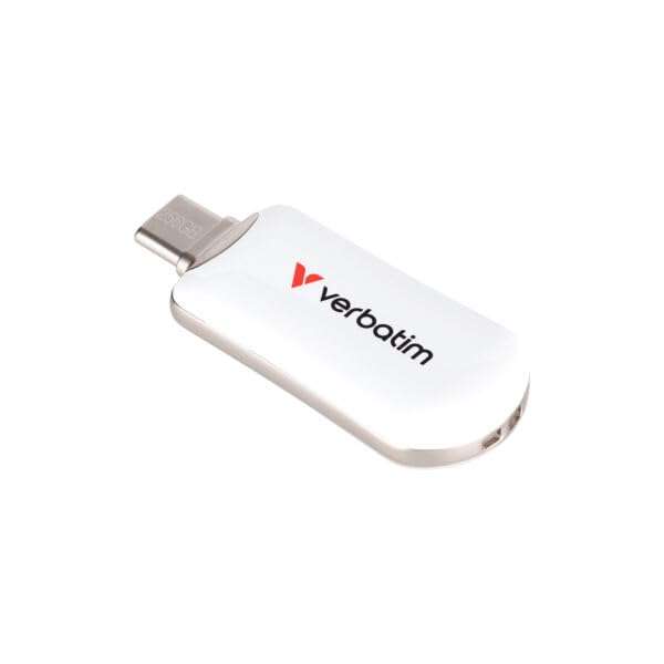 Verbatim Plectra USB-C Flash Drive 256GB White 3