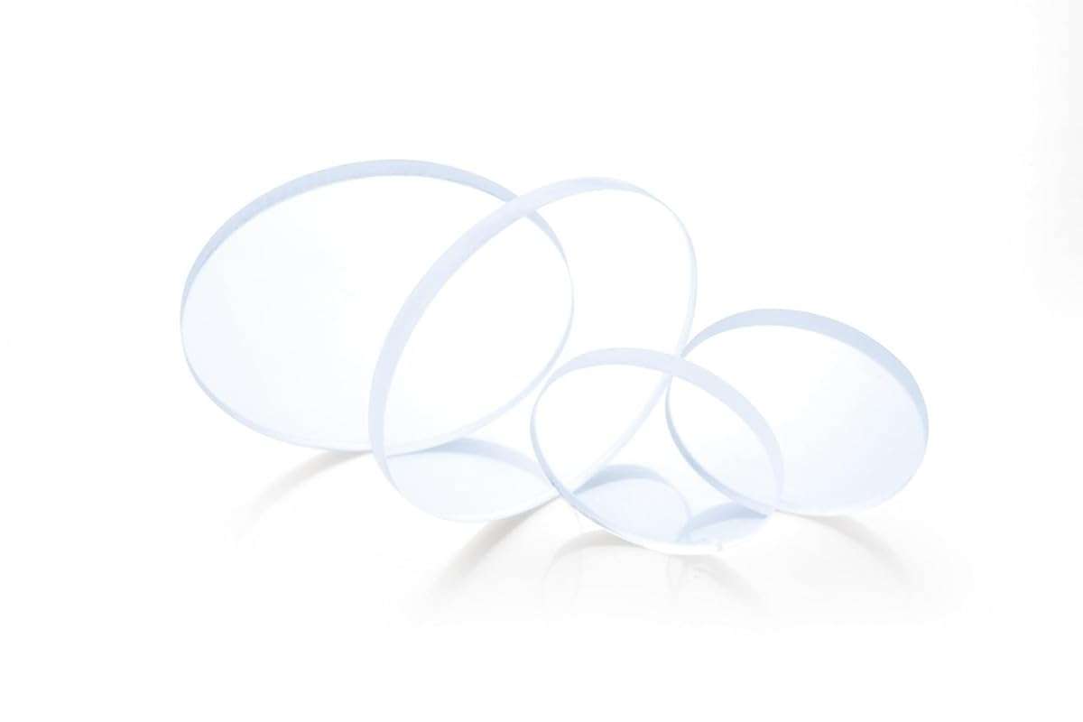 Shilpent Quartz Glass Disc (Thickness 1 MM, Diameter 25 MM) (Operating Temperature - 1150 Degree Celsius)(Average Specific Heat – 771 J/kg K & Tensile Strength – 49 N/nm²)(Pack of 1) 1