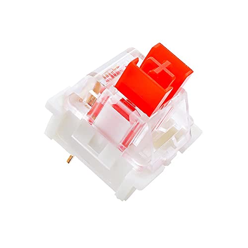 outemu Red Switches 20 Pack, 3 Pin 45gf Linear/RGB/Dustproof/RGB Key Switch - Cherry MX Equivalent DIY Replaceable Switches for Mechanical Keyboard