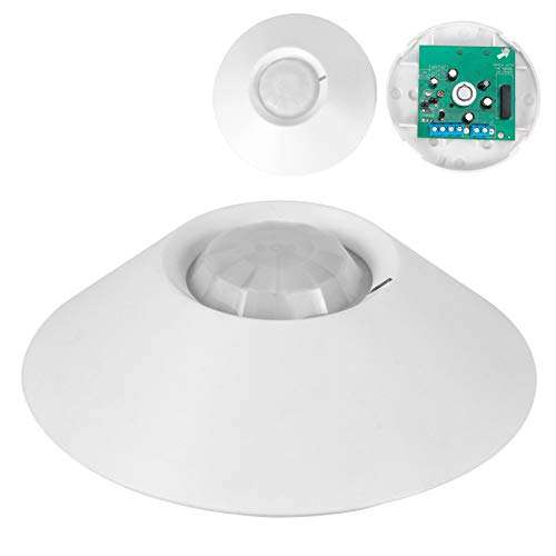 01 with Red LED Alarm Wired Infrared Detector, Ceiling Type Motion Detector, Anti-Theft for Office Home 5