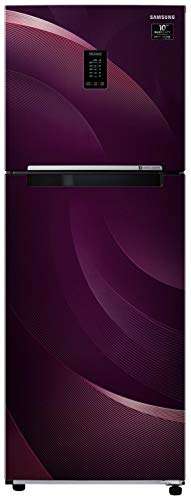 Samsung 314 L 2 Star Inverter Frost-Free Double Door Refrigerator (RT34T46324R/HL, Rythmic Twirl Red, Convertible, 2022 Model) 1