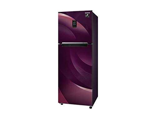 Samsung 314 L 2 Star Inverter Frost-Free Double Door Refrigerator (RT34T46324R/HL, Rythmic Twirl Red, Convertible, 2022 Model) 4