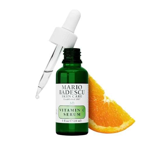 Mario Badescu Vitamin C Serum for All Skin Types | Lightweight Serum with Vitamin C & Sodium Hyaluronate | Visibly Reduces Signs of Aging | 1 Fl Oz (Pack of 1) 1