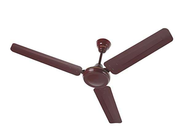 Shakti1200mm Ceiling Fan (Brown) Metal Body Material;Superior Low Voltage Performance