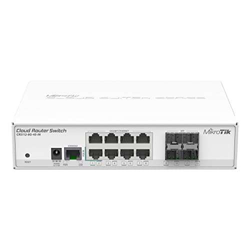 Mikrotik CRS112-8G-4S-IN 8 port Gigabit Cloud Router Switch 112-8G-4S-IN 4xSFP
