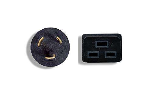 Cablelera ZADA44XF-10 Heavy Duty Power Cord NEMA L5-20P to IEC320 C19 20A 125V 12AWG 2