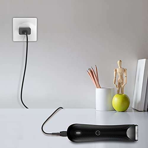 IBERLS 2 Pack Replacement Charger for Manscaped Lawn Mower 3.0 & 2.0, USB Charger Cord Power Supply for Weed Whacker Nose and Ear Hair Trimmer, Charging Cable Accessories Kit with Brushes 5