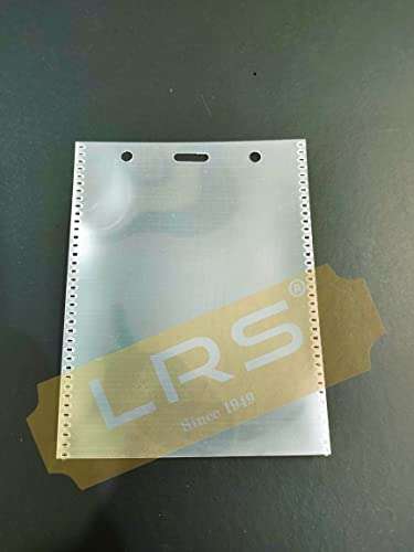 LRS Soft Plastic Flexible I.D Card Holders, Pouches, Badges PrePunched for Lanyards, 135mm x 95mm Each, Vertical Top Loading for Office, School, College, University - Pack of 100 4
