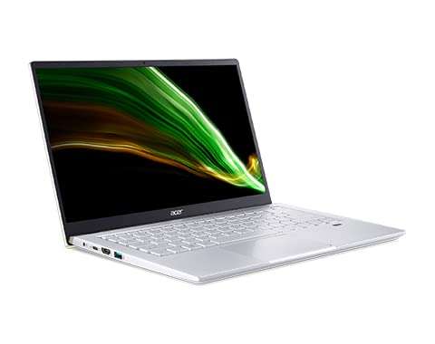 Acer Swift X 14”IPS Widescreen LED Premium Laptop | AMD Ryzen 7 5800U | 16GB DDR4 | 1TB SSD | Backlit Keyboard | NVIDIA RTX 3050Ti | Windows 10 | Silver | with Wired Mouse Bundle 1
