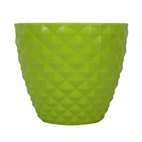 Gardens Need 100% Virgin Plastic Kohinoor -6" Pot | Set of 4 Planter, (15cm x 15cm x 15cm, Lemon Green) 3