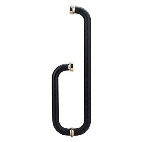 Dpprdl Bathroom Shower Door Pull Push Handle, Shower Door Handle for Glass Door Single Door Inside and Outside Handle Set 5