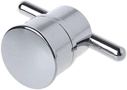 Dpprdl Door Handles Electroplated Plastic Single Hole Shower Door Knob Handles for Interior Furniture Shower， 2 Pieces (Color : S (Color : Silver) 6