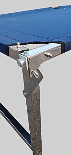 Gitesh Folding Bed Stainless Steel Frame Single Person Sleeping Cot for Home, Camping, Outdoor, Balcony, Terrace (Set of 1 pcs) 5