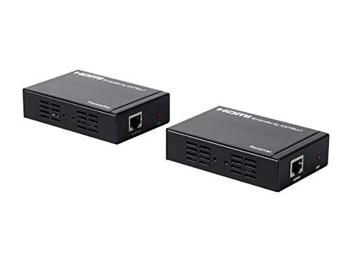 Monoprice HDMI Extender Over Single CAT6 (TCP/IP) - 100 Meters (328 Feet) With IR Support, HDCP 1.1 - Blackbird Series 1