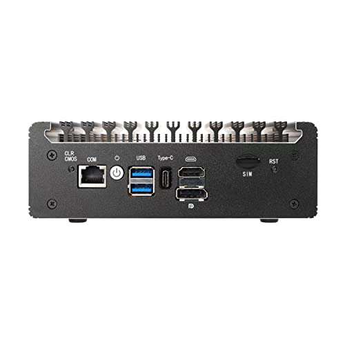 HUNSN Micro Firewall Appliance, Mini PC, OPNsense, VPN, Router PC, Intel N4505 N6000, RS41, AES-NI, 4 x 2.5GbE I226-V, Console, Type-C, HDMI, DP, SIM Slot, 16G RAM, 256G SSD 6