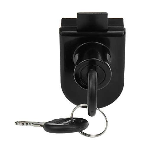 LC LICTOP Zinc Alloy No Drill Glass Door Lock Showcase Lock Single Door Lock with Keys (408- Key Alike) 2 Set 3