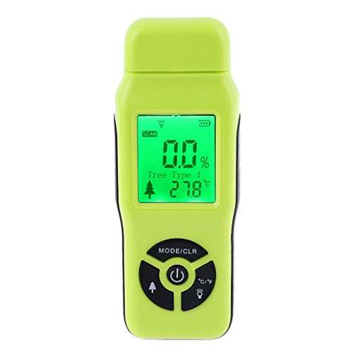 Pinhaijing Wood Moisture Meter Humidity Tester Timber Damp Bamboo Paper Detector 2%~70% 1