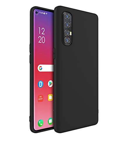 Casodon Back Cover for Oppo Reno 3 Pro - Black