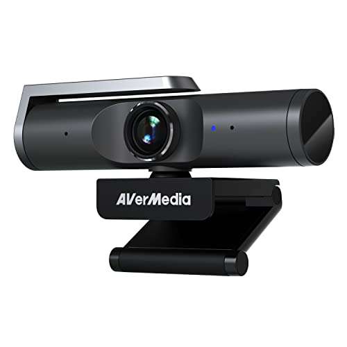 AVerMedia PW515 4K Ultra HD Business Webcam with AI Auto-Framing for Streaming, Video Calls, Sony Sensor, works with CamEngine, Teams, Zoom, OBS, for PC/Mac