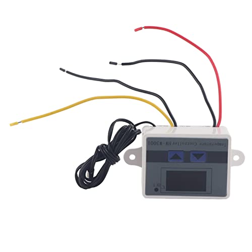 Digital Temperature Controller, XH-W3001 Digital Temperature Controller Thermostat Switch, Thermostat Switch with Waterproof Sensor Probe(24V/240W), Thermostat