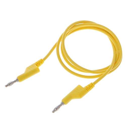 Davitu Electrical Equipments Supplies - 5 Pcs 4mm Dual Banana Plug Smooth Lead Test Cable For Multimeter 1m 5 Colors 3