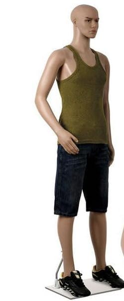 Loop Mannequin Male Dress Form Skin Color Metal Base Manequins Premium Store Display Dummy Model Hanger Male Display Stand
