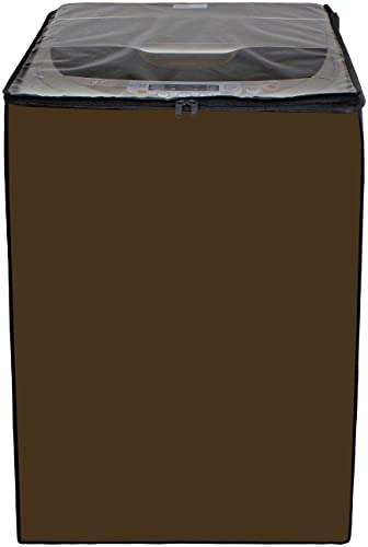 AUF Top Loading Washing Machine 7 kg Cover Waterproof & Dustproof for Transparent Look for Top Transparent Color no 46 3