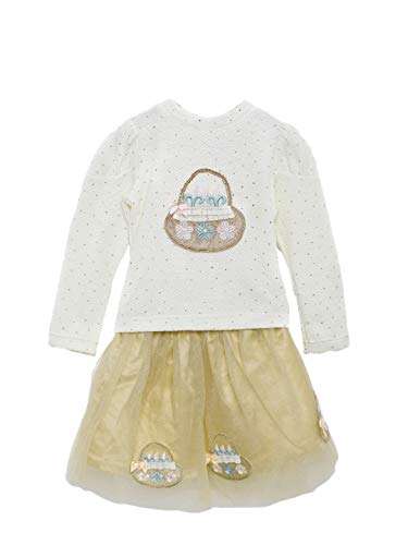 Peppermint Baby Girls' Clothing Set (L-TP-SKT-2161-4888_Beige_45 cm)