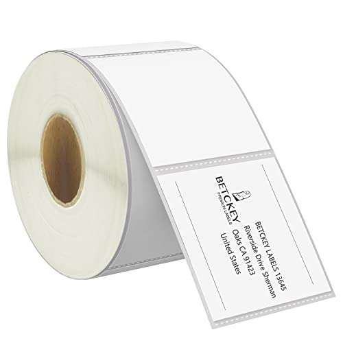 BETCKEY - 2" x 1.5" (51 mm x 38 mm) UPC Barcode & Address Labels Compatible with Zebra & Rollo Label Printer,Premium Adhesive & Perforated [1 Rolls, 1000 Labels] 1