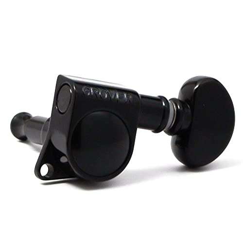 Grover 305BC Mid-Size Rotomatic Tuners - 3+3 - Black Chrome