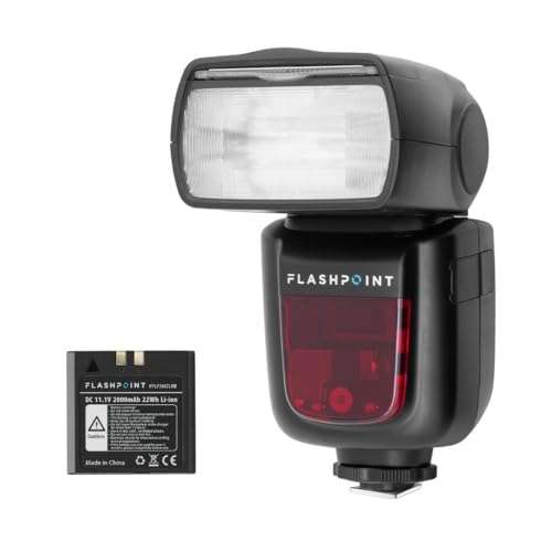 Flashpoint 2X Zoom Li-on R2 TTL On-Camera Flash Speedlight for Canon (V860II-N) + Glow Universal Bounce Diffuser + Flashpoint R2 Pro MarkII 2.4GHz Transmitter for Nikon 2