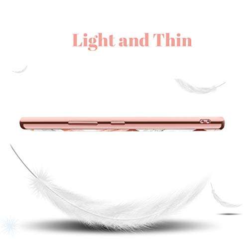 Fingic LG K92 Case, LG K92 5G Case Rose Gold Marble Slim Fit Shockproof Protective Hybrid Hard PC Soft TPU Bumper Cover Phone Cases for LG K92 5G, Rose Gold Marble 5