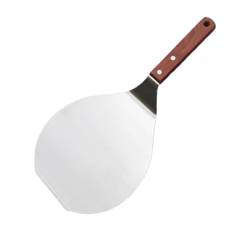 WUHUQN Pizza ​Paddle Stainless Steel Pizza Peel with Wood Handle Pizza Spatula 33.5cm X 16.4cm Large Pizza Paddle for Baking Bread Pizza Pizza Peel