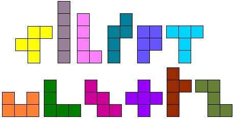 Mathworld Pentominoes Pattern Puzzle Game Tetris Kids Learning Activity kit for Hand on Activity Games 6 to 14 Years Old,72 Pieces 6