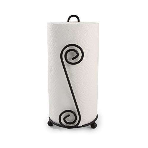Crafts Collection Store (S) Shape Tissue Paper/Towel/Napkin Holder& Bathroom Toilet Tissue Paper Roll Storage Holder Stand (Black) for Kitchen 3