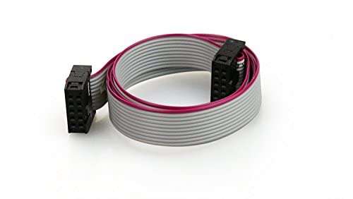 HRtronics® - 10 Pin Flexible Flat Ribbon Cable Gray AWM 2561 For LCD Screen 3D Printer Reprap Mendel Prusa I3 Soft wire (20) 4