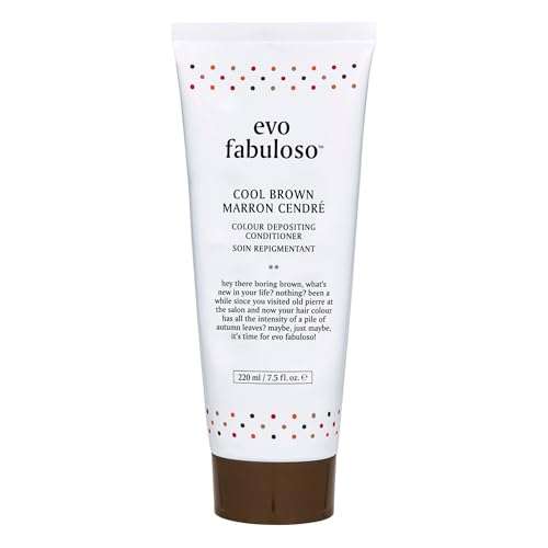EVO Fabuloso Cool Brown Color Depositing Treatment - Color-Treated Hair Conditioner - Helps Maintain Color Depth, Tone & Shine - 220ml / 7.5fl.oz 1