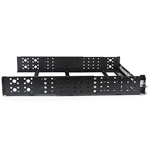 StarTech.com 2U Universal Rack Mount Rails - for 19in Server Rack Enclosure or Cabinet - Adjustable A/V Rack Rails (UNIRAILS2U) 5
