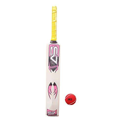 JRS Sharp Vision Cricket Cricket Bat with Free Ball for Boys & Kids (Sticker multibrands) 6-7 Year Unisex 1