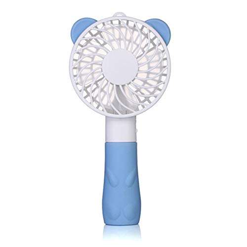 TOPREDO® Portable Cute Bear Handheld Fan 4 Speed Strong Wind Mini USB Strong Wind 3 Hours Runtime Fan for Girls,Women,Travel,Office,Outdoor (Pink) 3