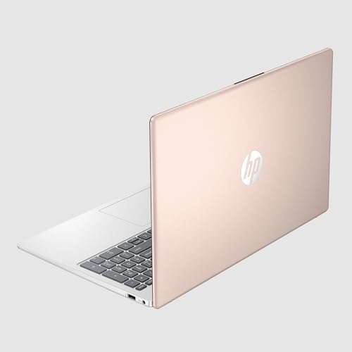 HP 15-inch Laptop 2023, AMD 4-Core Ryzen 5 7520U, 15.6" FHD Display, AMD Radeon Graphics, 8GB LPDDR5 256GB SSD, Wi-Fi 6, HDMI, Type-C, 1080p FHD Camera, Rose Gold, Win10 Home 2