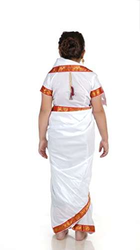 BookMyCostume Bengali Girl India with Jewellery Kids & Adults Fancy Dress Costume for Girls 10-12 years 3