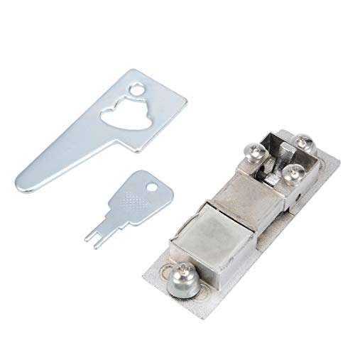 uxcell Electric Cabinet Door Cam Lock, Fit for 0.16-inch(4mm) Thick Panel, Push Button, MS603-1 3