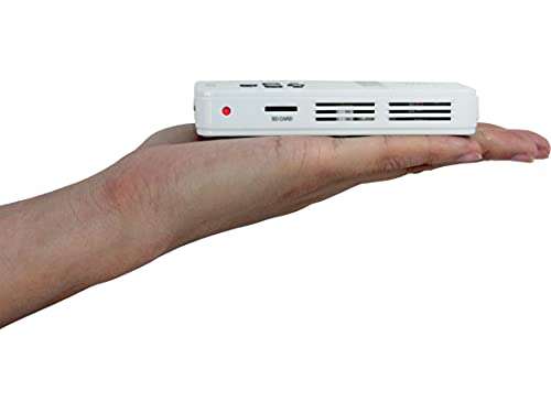 AAXA Technologies KP-101-01 AAXA LED Pico Micro Video Projector - Pocket Size Portable Mobile Mini Projector with mini-HDMI, built-in Media Player & Speakers, 3.5mm Aux Out, Micro SD/USB readers and 80 Min Lithium-Ion Battery 2